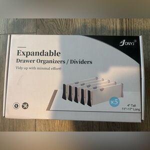 Expandable Drawer Organizers Dividers 4” Tall & 11”-17”